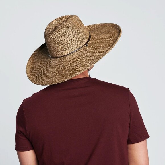 San Diego Hat Co Paper Braid Wide Brim Sun Floppy Chin Strap Hat - Unisex main image 5